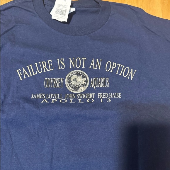 Next Level Apparel Other - Apollo 13 Next Level Apparel Dark Blue Motivational Tee - Large